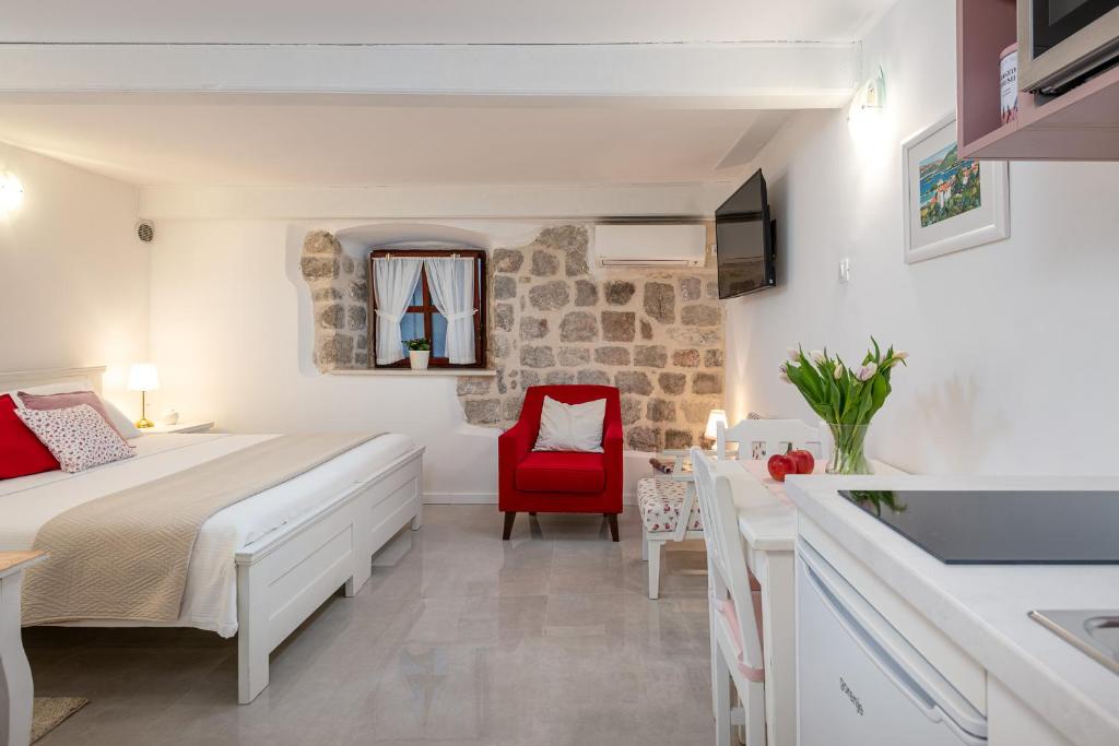 Posteľ alebo postele v izbe v ubytovaní Apartment Stulli 1