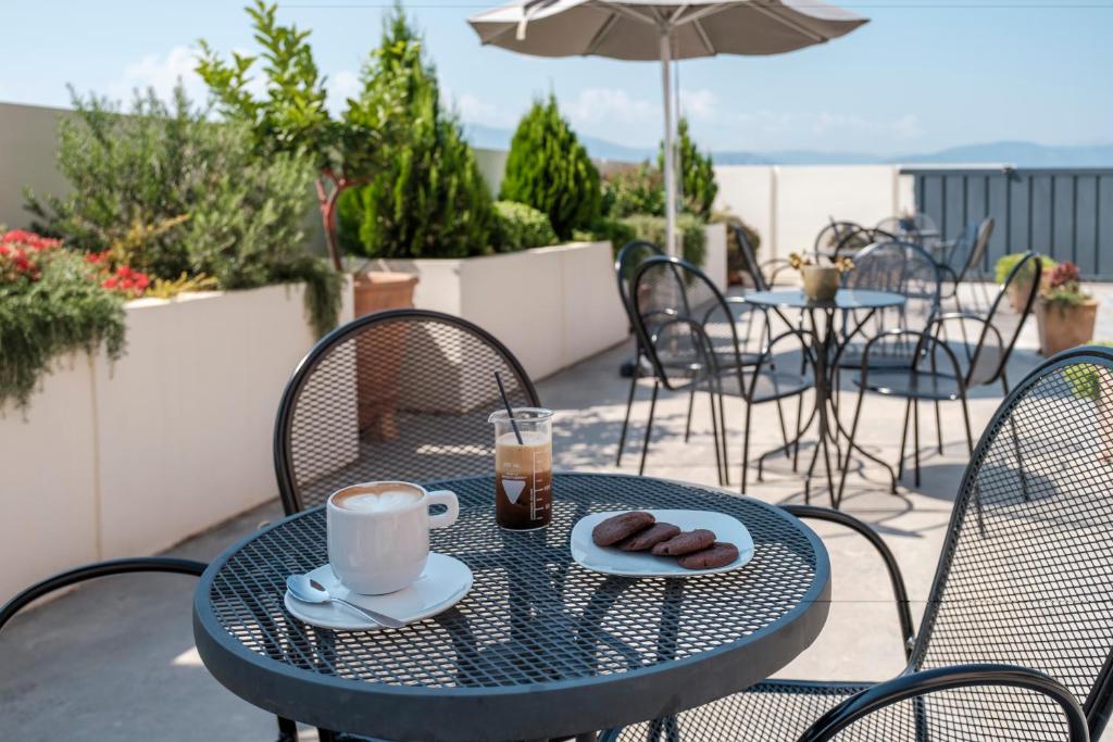 Balkón nebo terasa v ubytování Harmony Hotel Nafplio