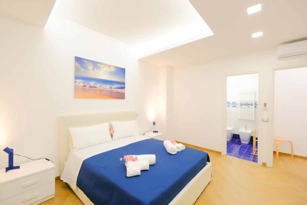 Ένα ή περισσότερα κρεβάτια σε δωμάτιο στο B&B Nord Ovest Amalfi Coast , Salerno