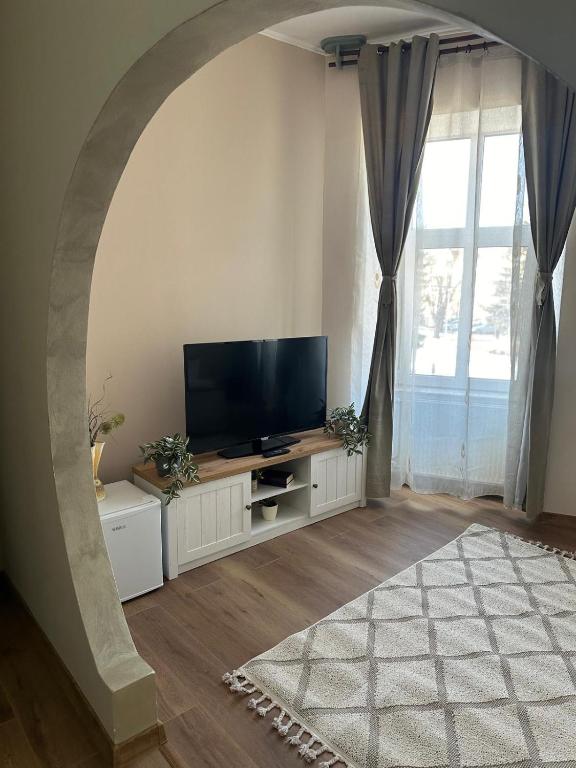 TV a/nebo společenská místnost v ubytování Hotel Rubin***