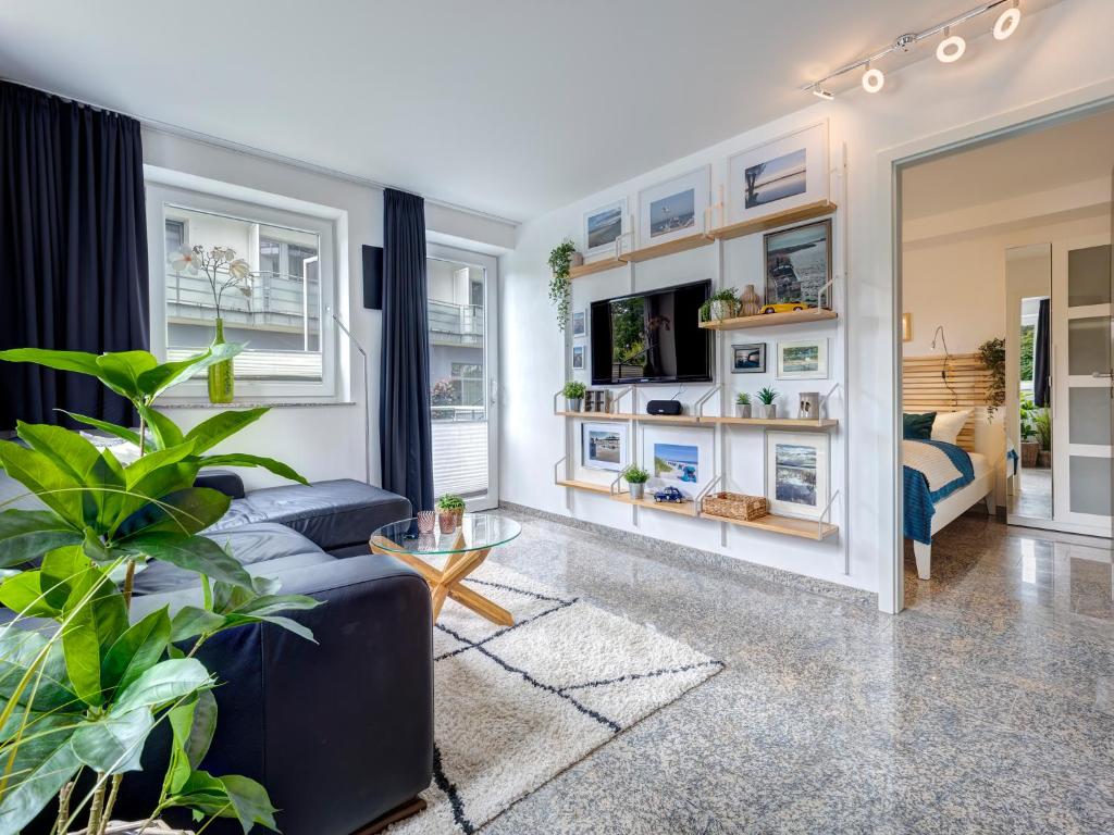 Гостиная зона в Ostseeresidenz Gorki Park GP 07A mit Wellness und Schwimmbad