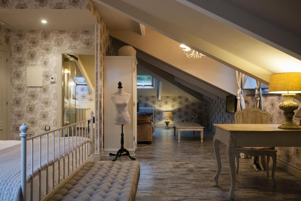 Postel nebo postele na pokoji v ubytování Casona Naviega