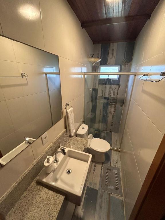 Koupelna v ubytování Vilagge PÉ NA AREIA - Itacimirim Bahia