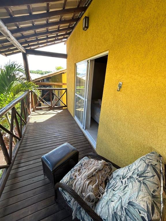 Balkón nebo terasa v ubytování Vilagge PÉ NA AREIA - Itacimirim Bahia