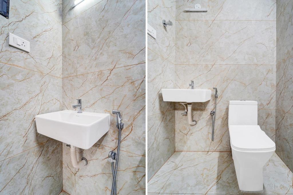 Koupelna v ubytování Super Hotel O Vilankurichi