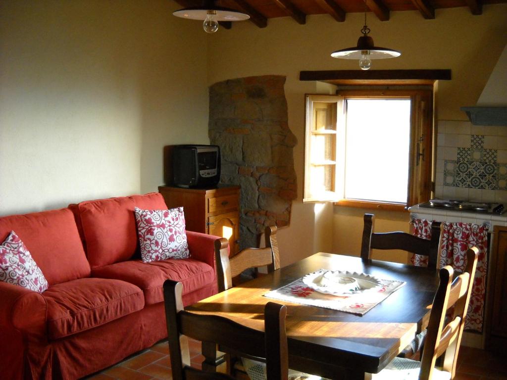 Posezení v ubytování Agriturismo Cafaggio Primo