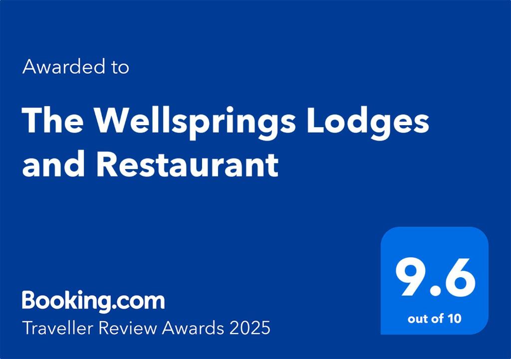 Certifikát, hodnocení, plakát nebo jiný dokument vystavený v ubytování The Wellsprings Lodges and Restaurant