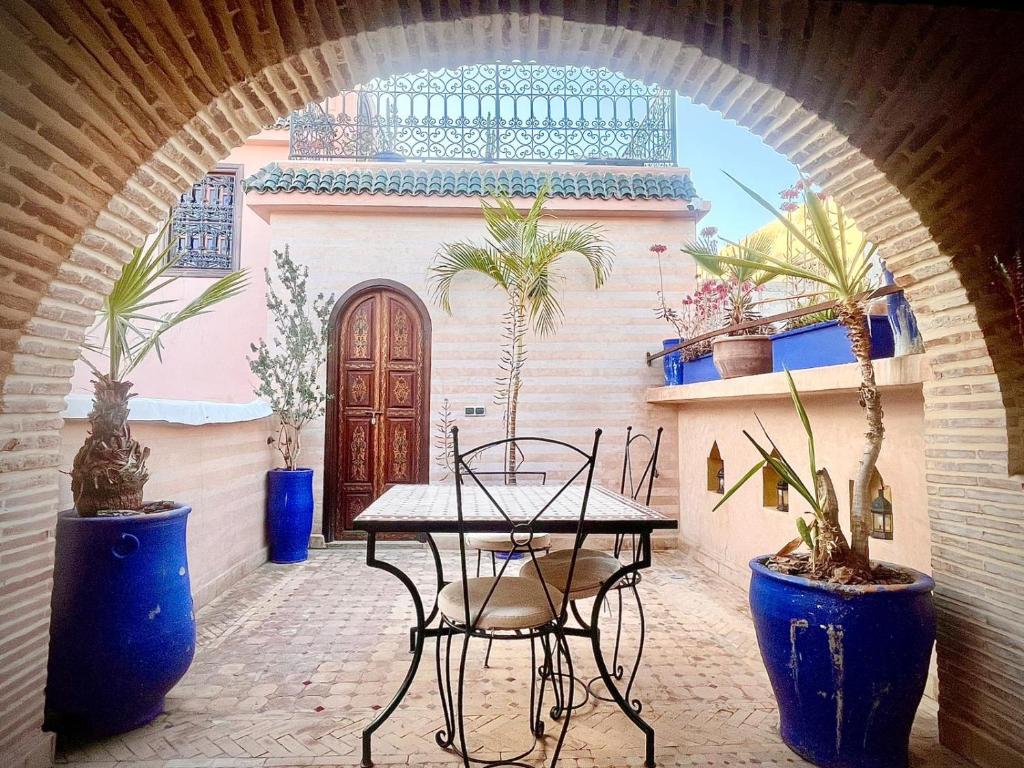 Patio nebo venkovní prostory v ubytování Riad Bonheur