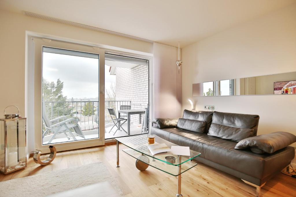 Ruang duduk di Strandschlößchen Strandschlösschen Appartement 27