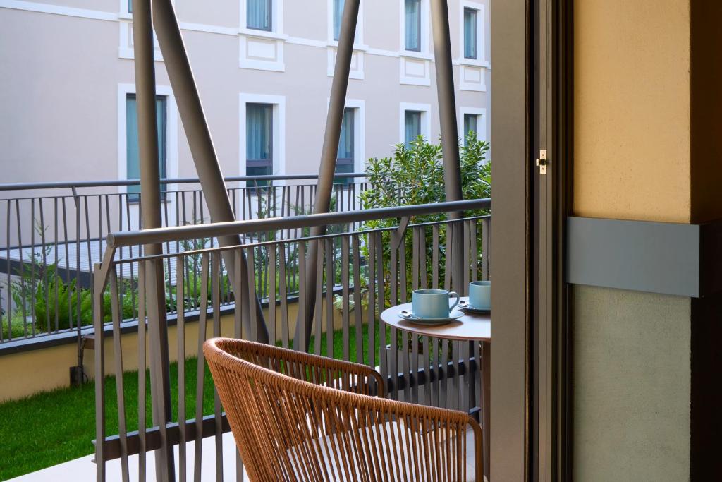 Balkón nebo terasa v ubytování NEMI Hotel