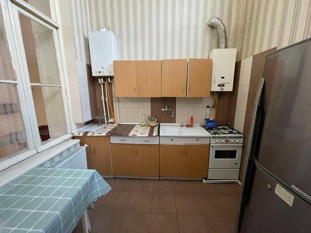 Kuchyň nebo kuchyňský kout v ubytování Guest House Teo