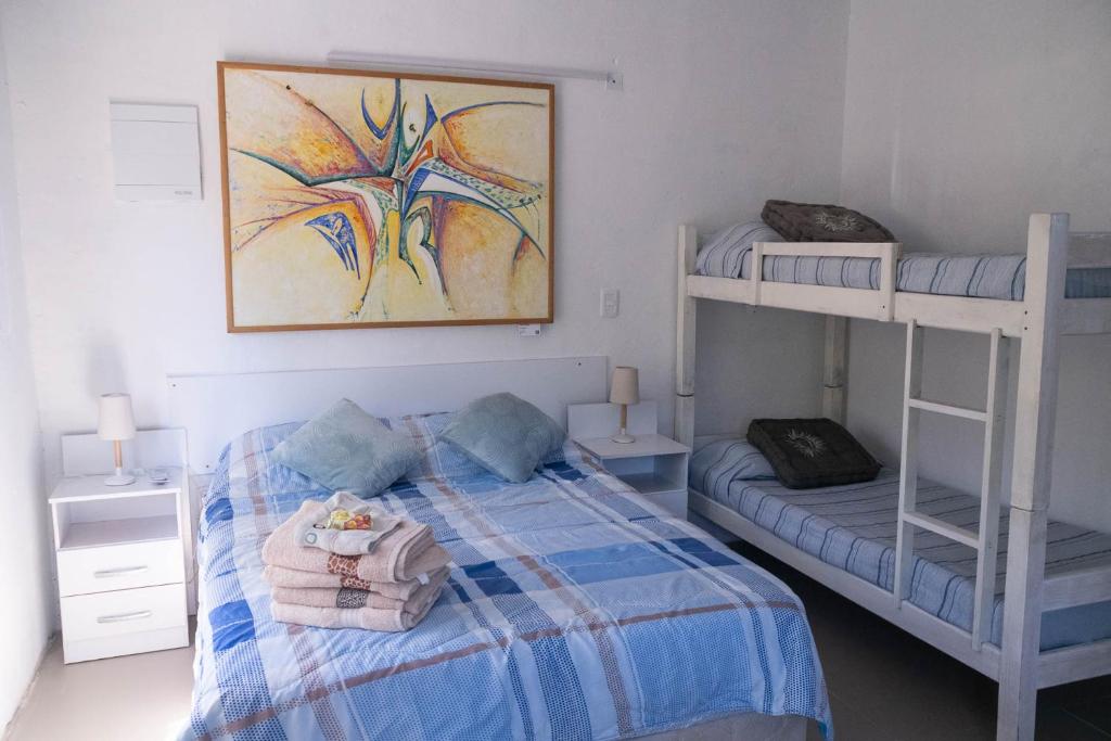 Postel nebo postele na pokoji v ubytování Suites Atlantis