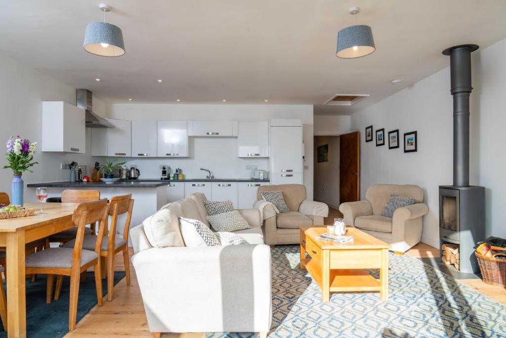 Köök või kööginurk majutusasutuses The Beach