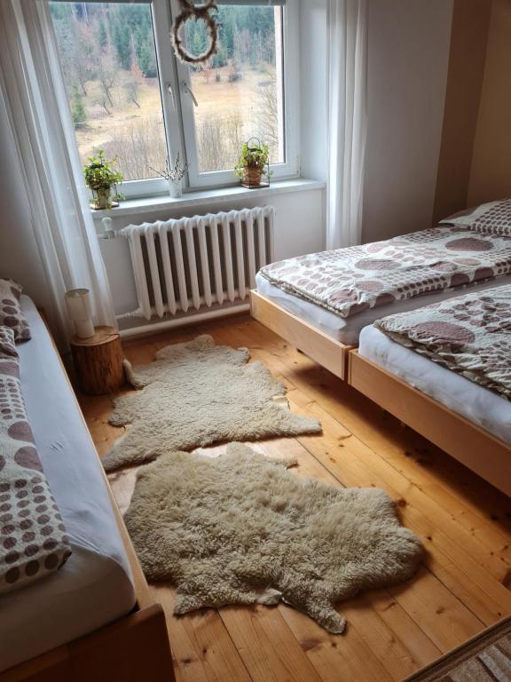 Postel nebo postele na pokoji v ubytování Apartmán AZ