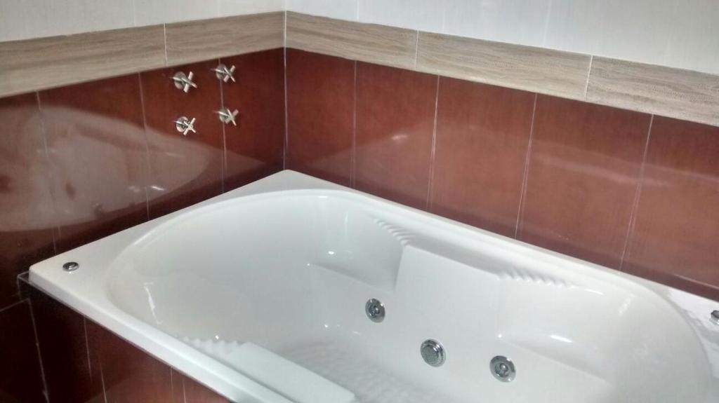 Koupelna v ubytování Hotel Tierra Roja