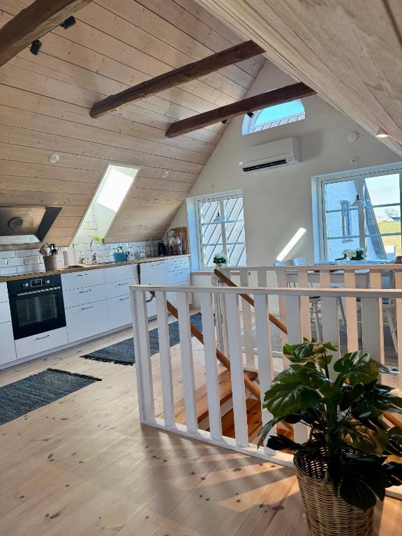 Kuchyň nebo kuchyňský kout v ubytování Arnhög Farm