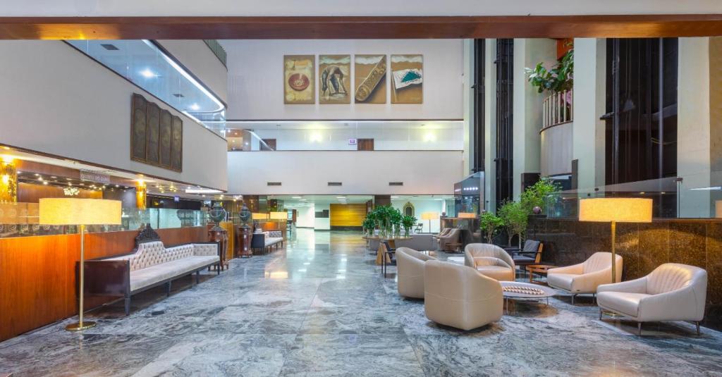 Posezení v ubytování Ouro Minas Hotel Belo Horizonte, Dolce by Wyndham