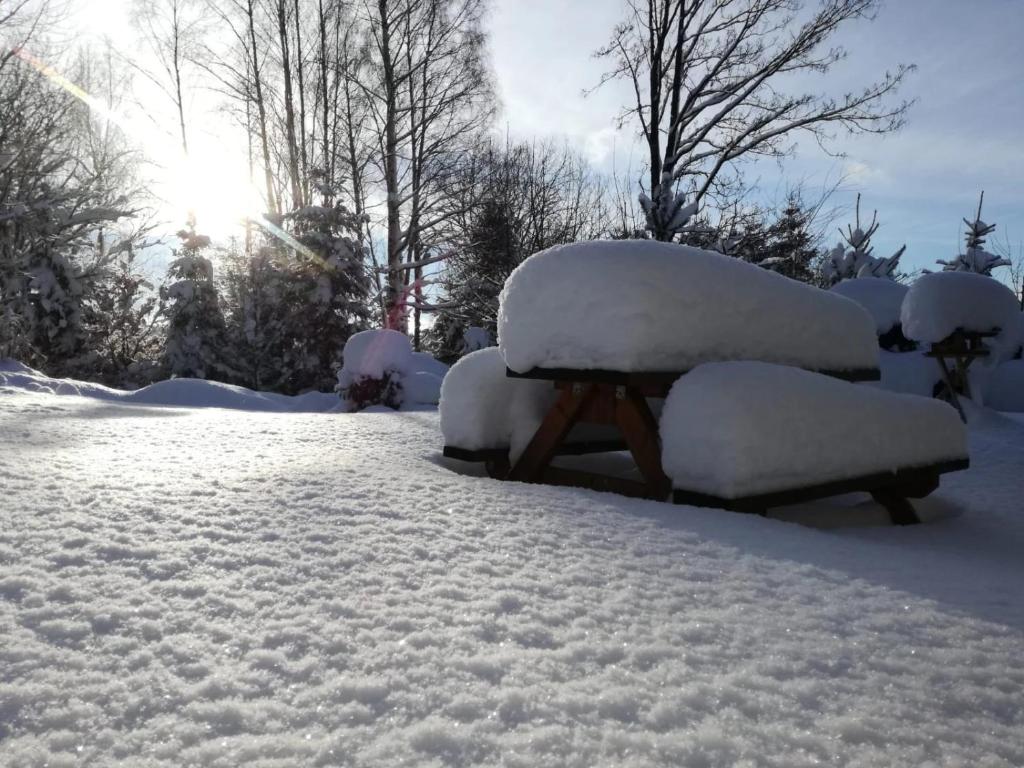 Apartmány Šumava Boubín v zimě