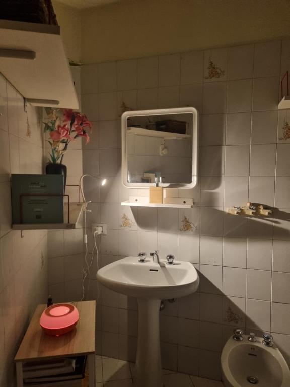 Koupelna v ubytování Casa Ta-Pù a Passolanciano