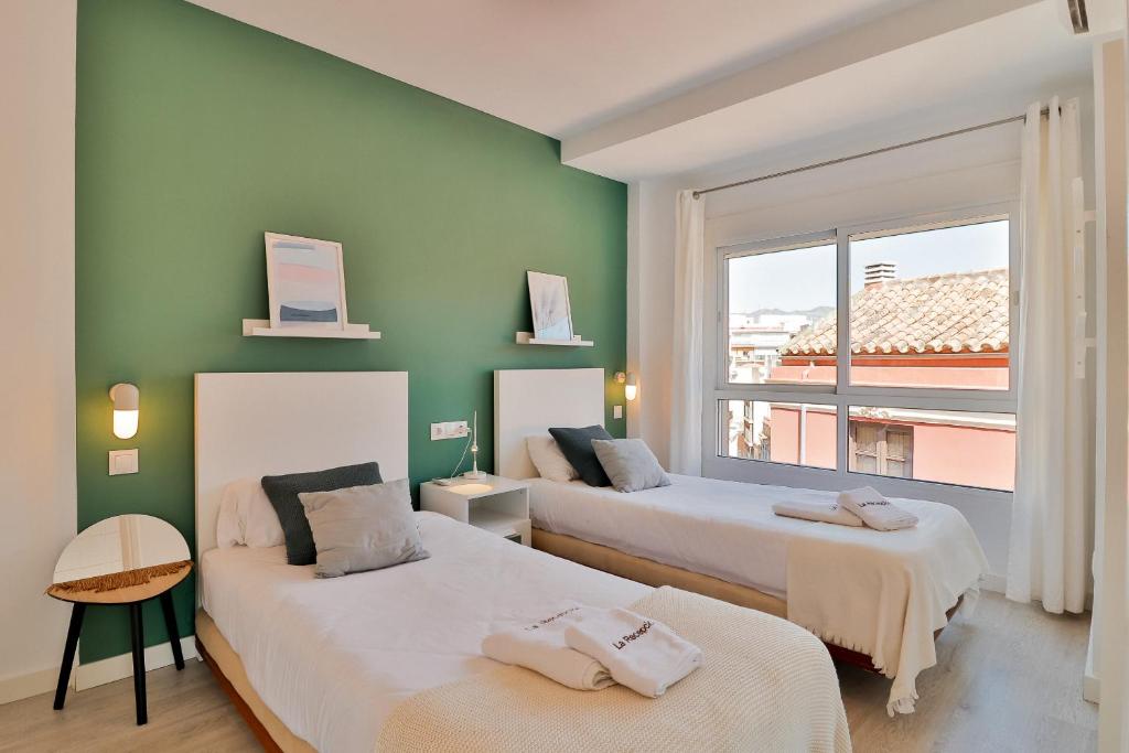 Posteľ alebo postele v izbe v ubytovaní C89 - Penthouse with private Terrace