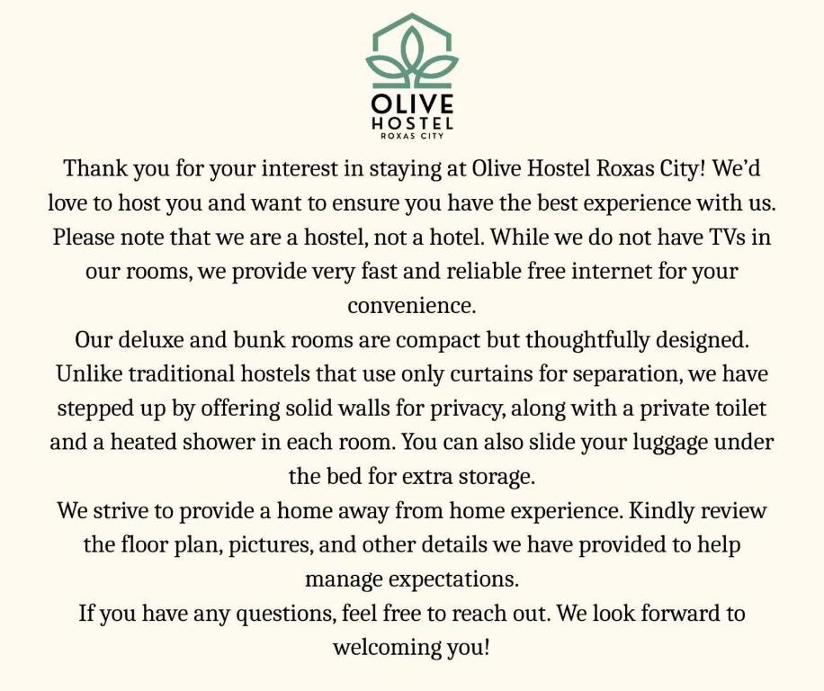 Olive Hostel Roxas City - Tweepersoonskamer Met Eigen Badkamer