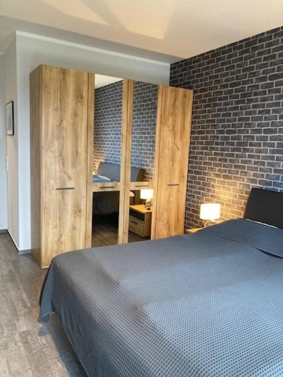 Postel nebo postele na pokoji v ubytování Kabine 6