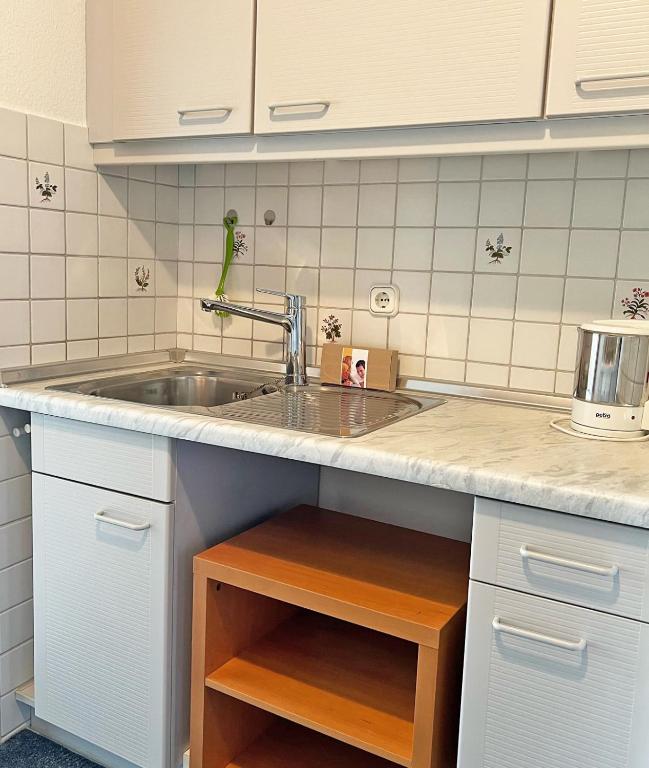 Kuchyň nebo kuchyňský kout v ubytování Fürstenhof Whg 7