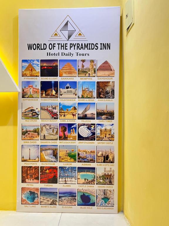 Certifikát, hodnocení, plakát nebo jiný dokument vystavený v ubytování World of The Pyramids INN