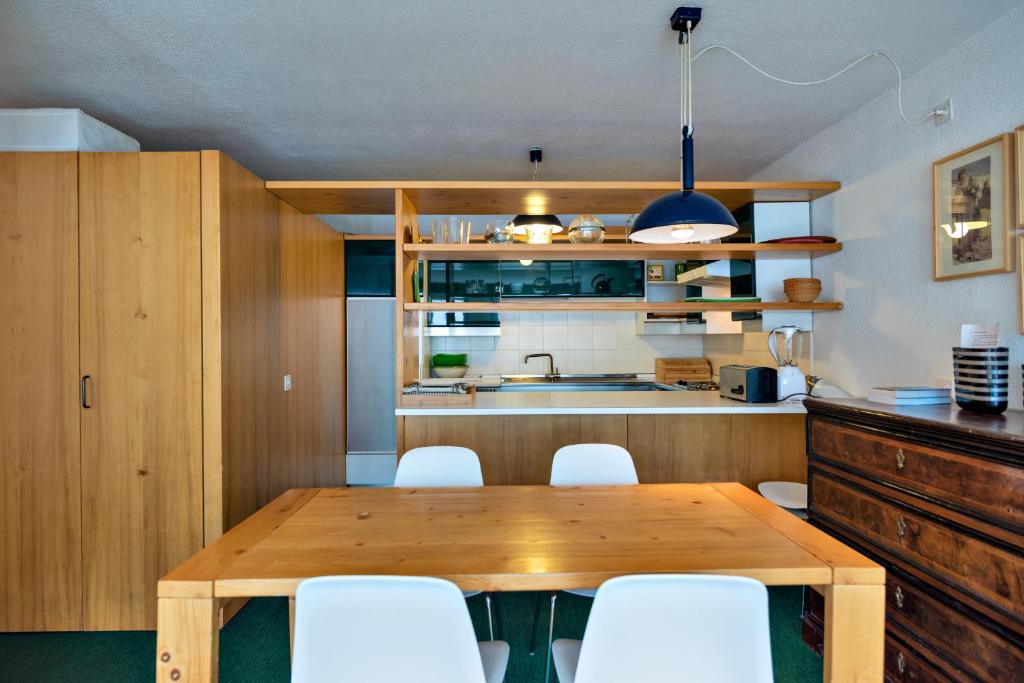 Kuchyň nebo kuchyňský kout v ubytování Silva House - Champfèr