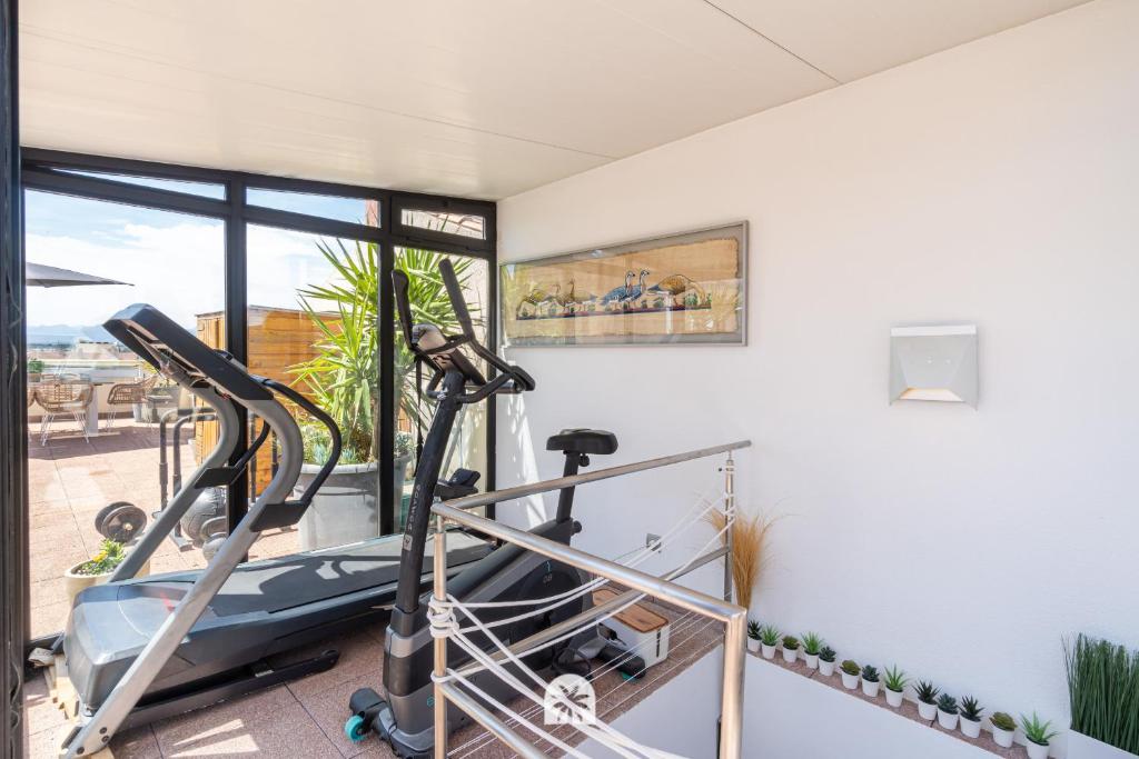 Fitness centrum a/nebo fitness zařízení v ubytování Mediterranean Way - SkyFall