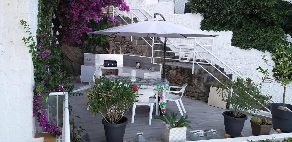Vonkajšia záhrada v ubytovaní Apartamento Casa Linda con vistas espectaculares AV-40