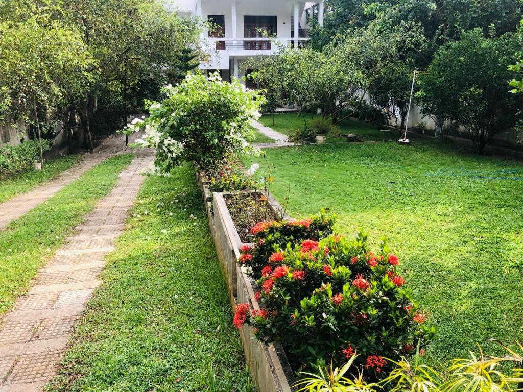Zahrada ubytování White Square Home-stay