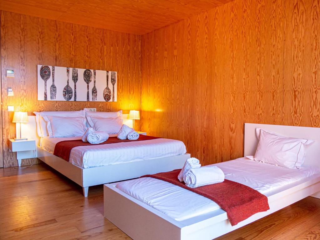 Postel nebo postele na pokoji v ubytování Arc My Otel
