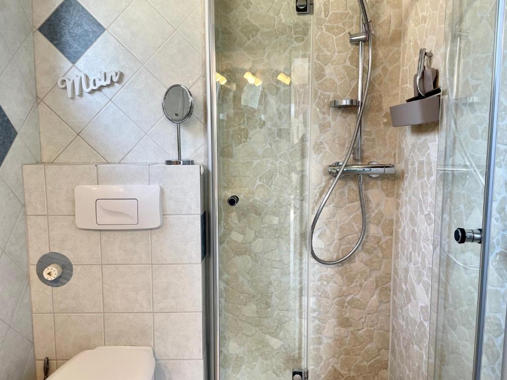 Koupelna v ubytování Ferienwohnung Dünennest