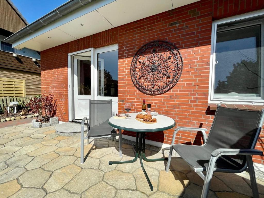 Balkón nebo terasa v ubytování Ferienwohnung Dünennest