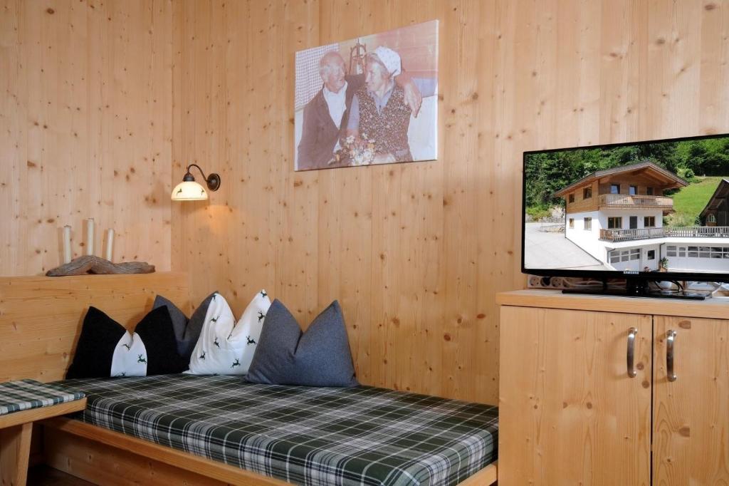TV a/nebo společenská místnost v ubytování Maries Ferienhaus MAY-100