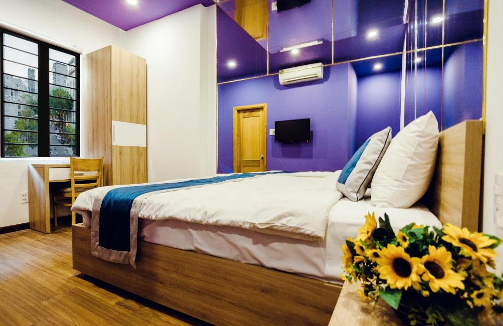Ένα ή περισσότερα κρεβάτια σε δωμάτιο στο Mata Love hotel