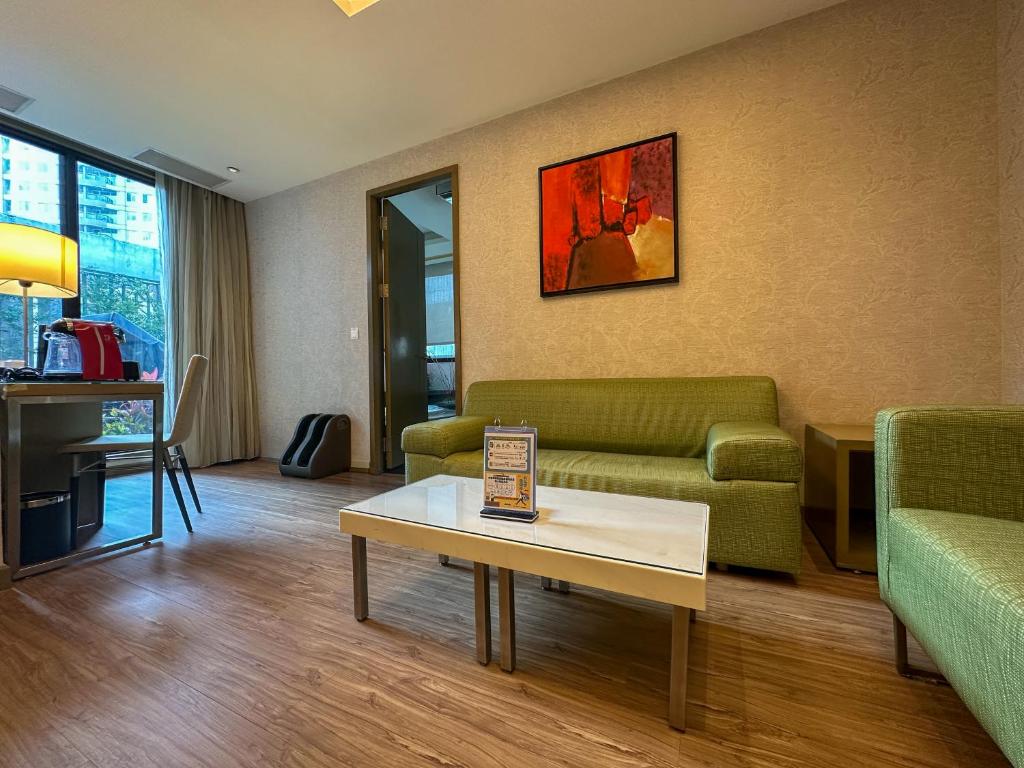 Posezení v ubytování Norway Forest Tamsui Motel