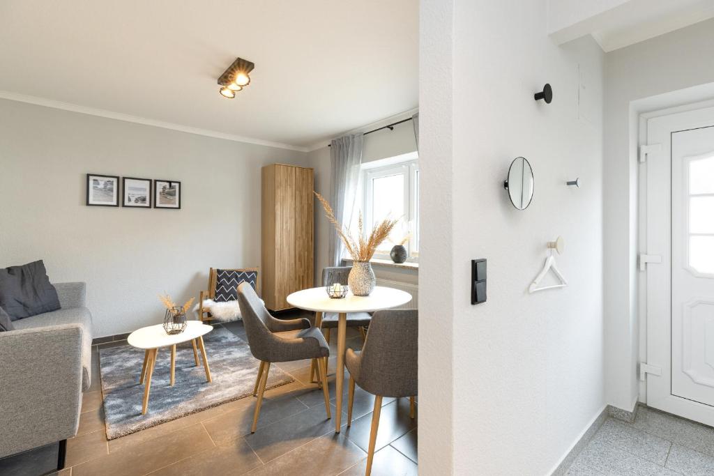 Posezení v ubytování Appartement Merle Kieler Straße 16a APPARTO Grömitz