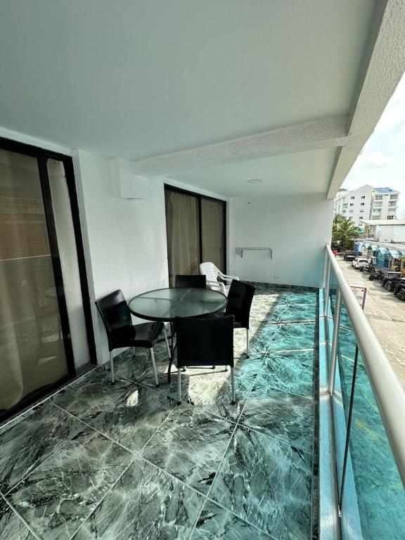 Balkón nebo terasa v ubytování Apartamentos Top Hansa Alfrente de la playa