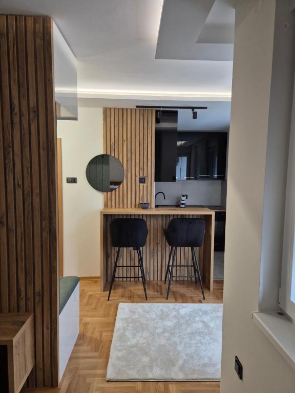 Kuchyň nebo kuchyňský kout v ubytování Apartman Milica
