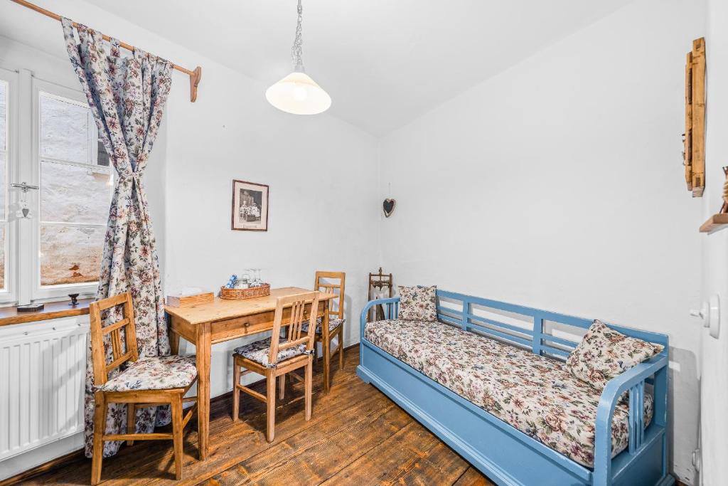Postel nebo postele na pokoji v ubytování Apartmány Krumlov