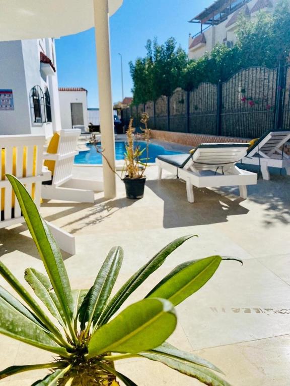 Patio nebo venkovní prostory v ubytování Magawish Hurghada Studio 7
