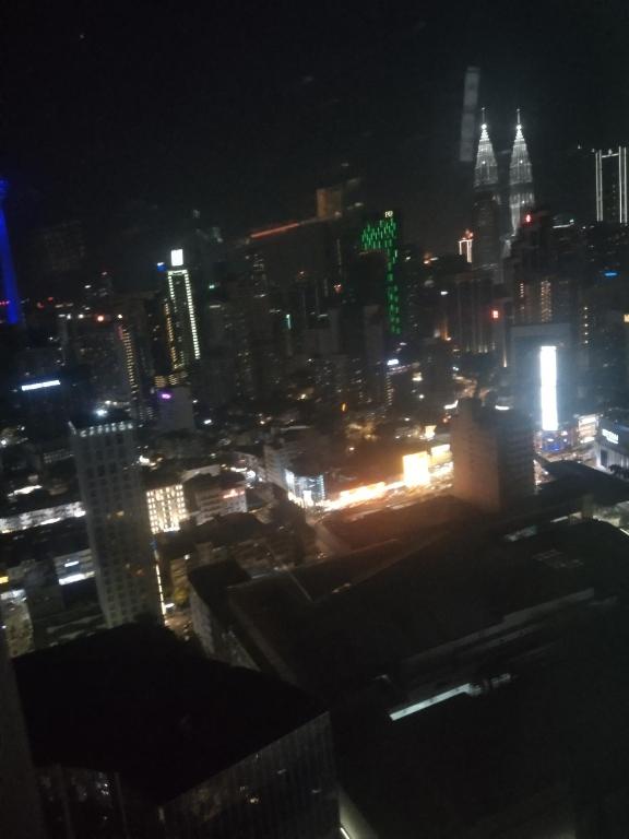 Nespecifikovaný výhled na destinaci Kuala Lumpur nebo výhled na město při pohledu z apartmánu