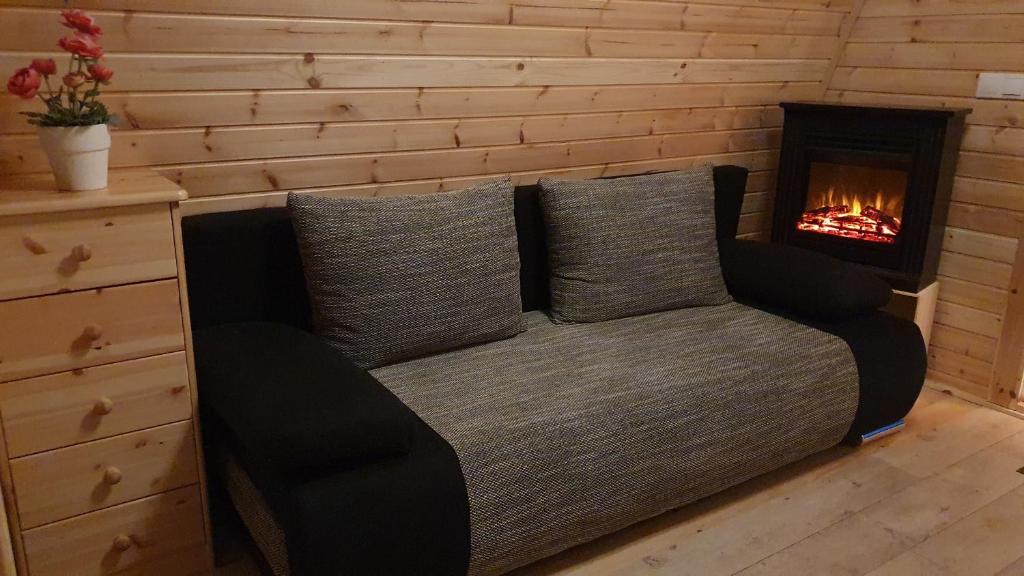 Posezení v ubytování 15 Premium Camping Pod "Rømø"
