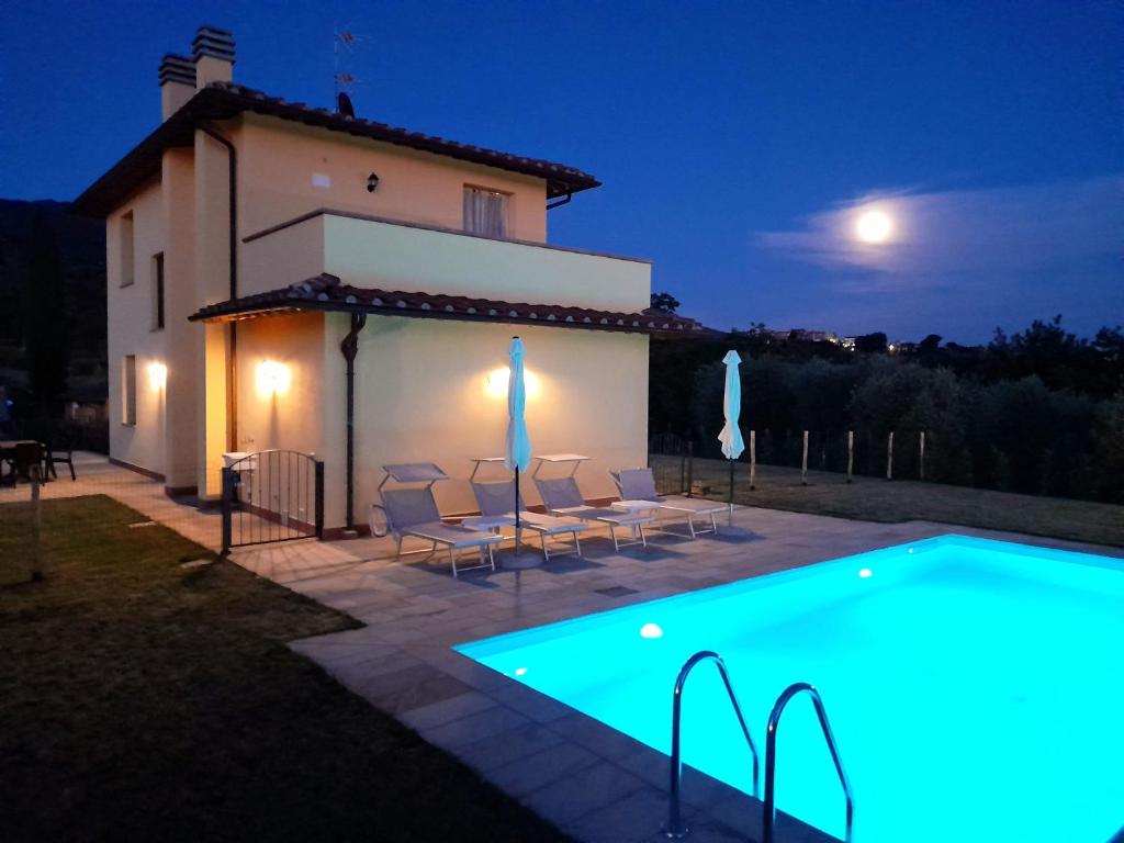 Bazén v ubytování Villa Oliveto nebo v jeho okolí