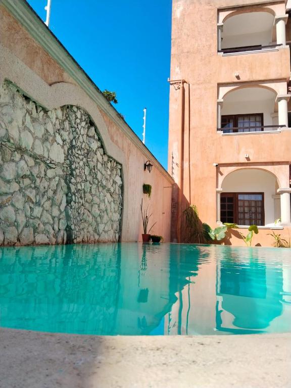 Bazén v ubytování Hotel Boutique Kiin Wayeb nebo v jeho okolí