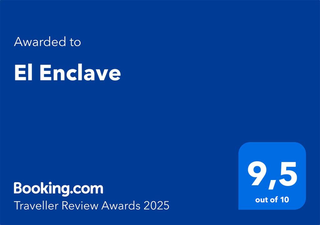 Certifikát, hodnocení, plakát nebo jiný dokument vystavený v ubytování El Enclave