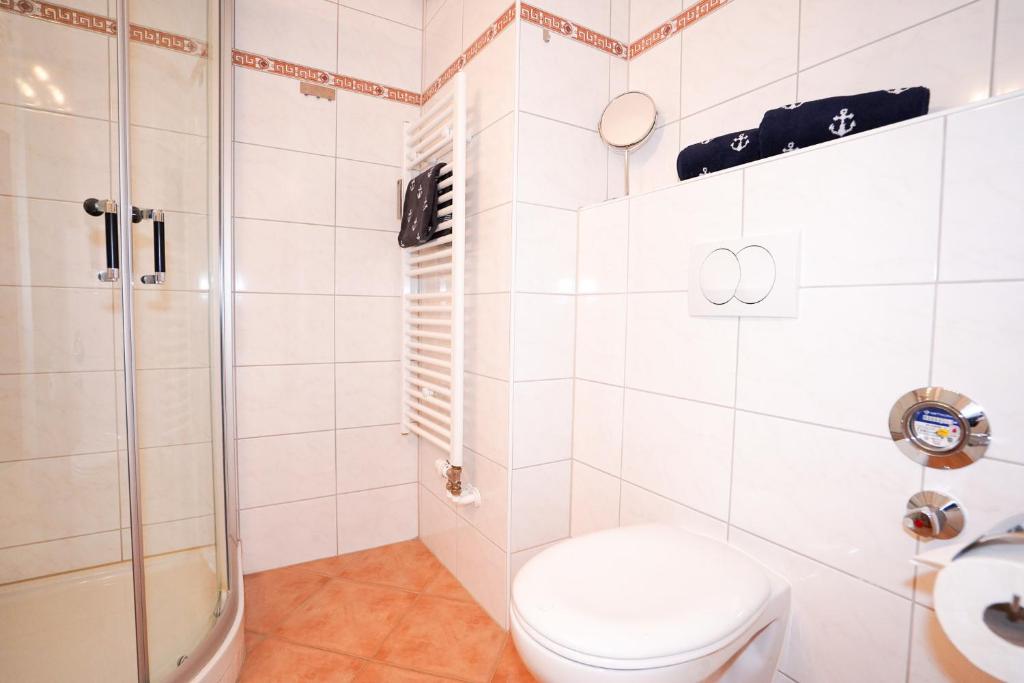 Koupelna v ubytování Haus Deichgraf Whg 2