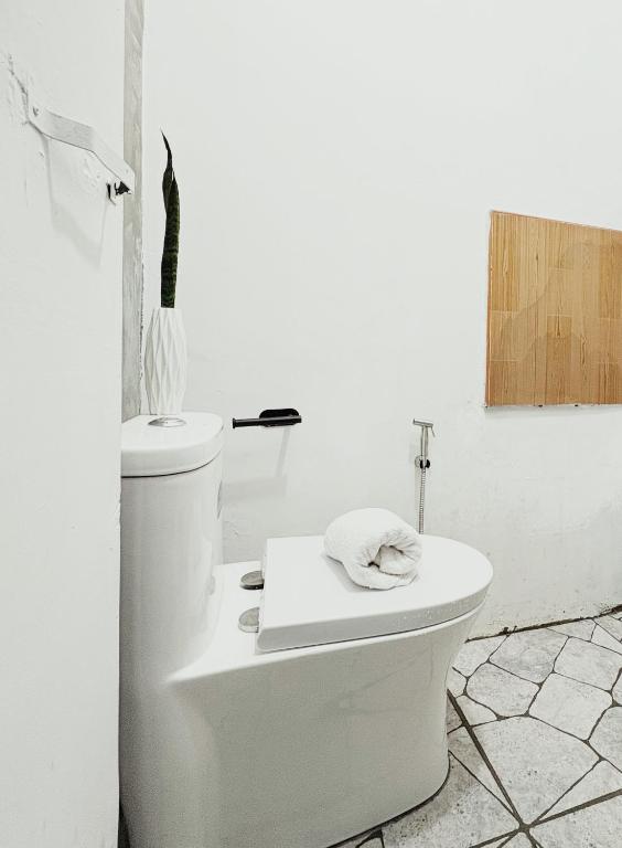 Koupelna v ubytování Tagpo Capsule Hostel